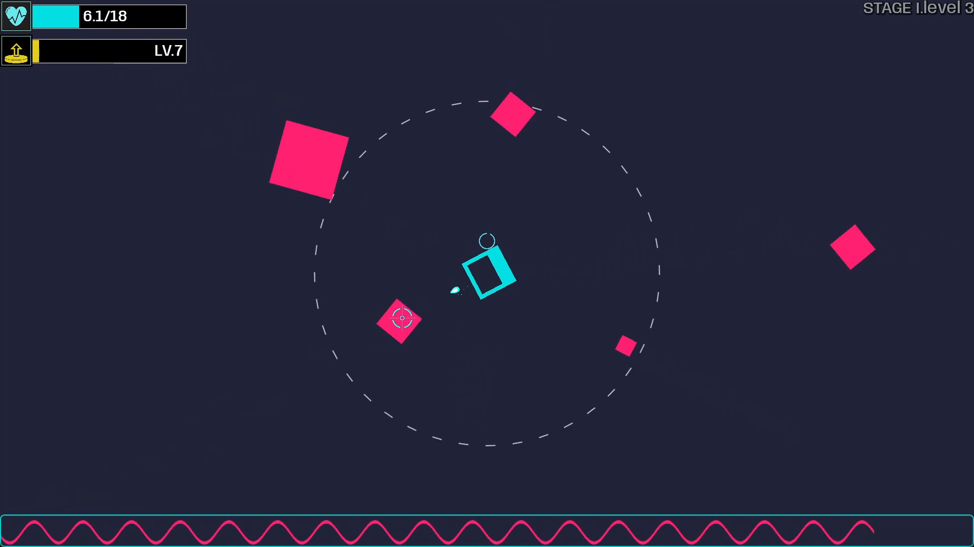Gameplay screenshot from Beat Shapes